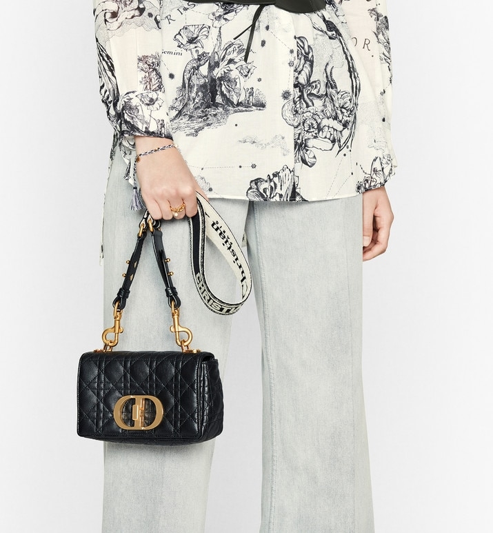 Dior Caro Bag Black Grainy Leather LOVELOTSLUXURY #6 Dior Caro Bag Black Grainy Leather LOVELOTSLUXURY